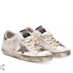 Golden Goose Women's White Leather Super-Star Low-top Sneakers Size 41